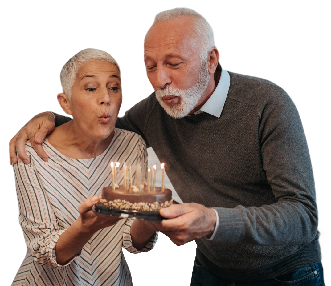 Patient doing gentle guided breathing and movement exercises at home